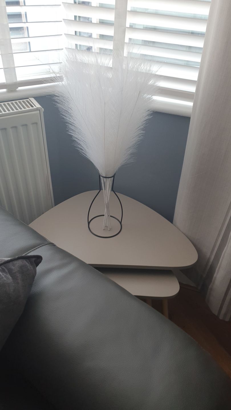 Customer photo review of Faux Pampas Grass - White
