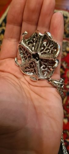 Customer photo review of Long Collier Pendentif "Fleur Vintage"