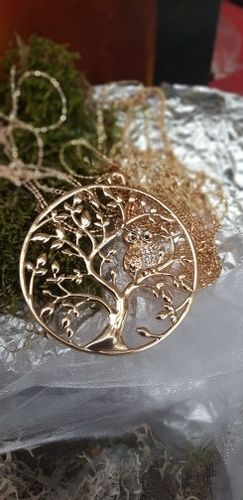 Customer photo review of Long Collier avec Pendentif "Hibou de la Sagesse"