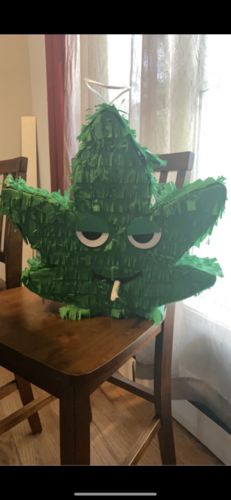 Customer photo review of Hemp Leaf Pinata 420 Festival Theme
