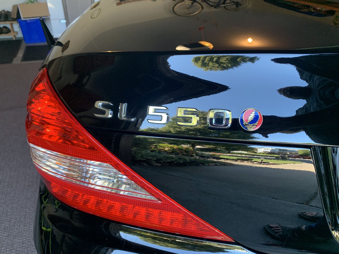 Customer photo review of Grateful Dead Metal Finish Steal Your Face Bumper Sticker