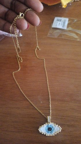 Customer photo review of Collier Mauvais Œil