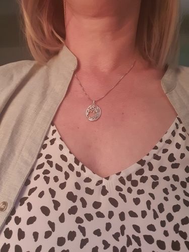Customer photo review of Collier - Pendentif "Arbre de Vie" en Argent et Feuille D'or