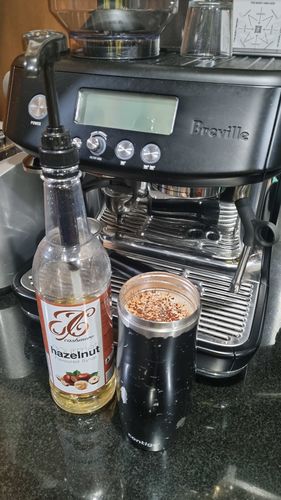 Customer photo review of Hazelnut Coffee Syrup