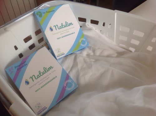 Customer photo review of Eco-Tiras de Detergente 40 lavados Natulim