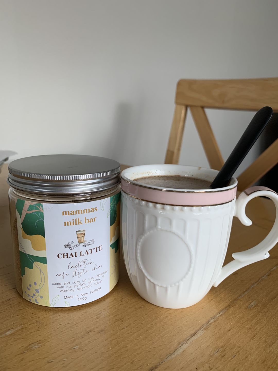Customer photo review of Lactation Chai Latte
