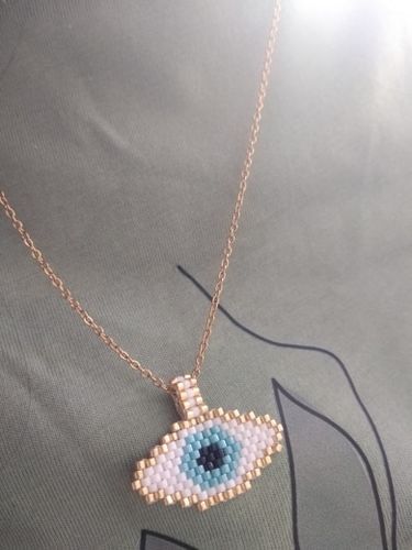 Customer photo review of Collier Mauvais Œil