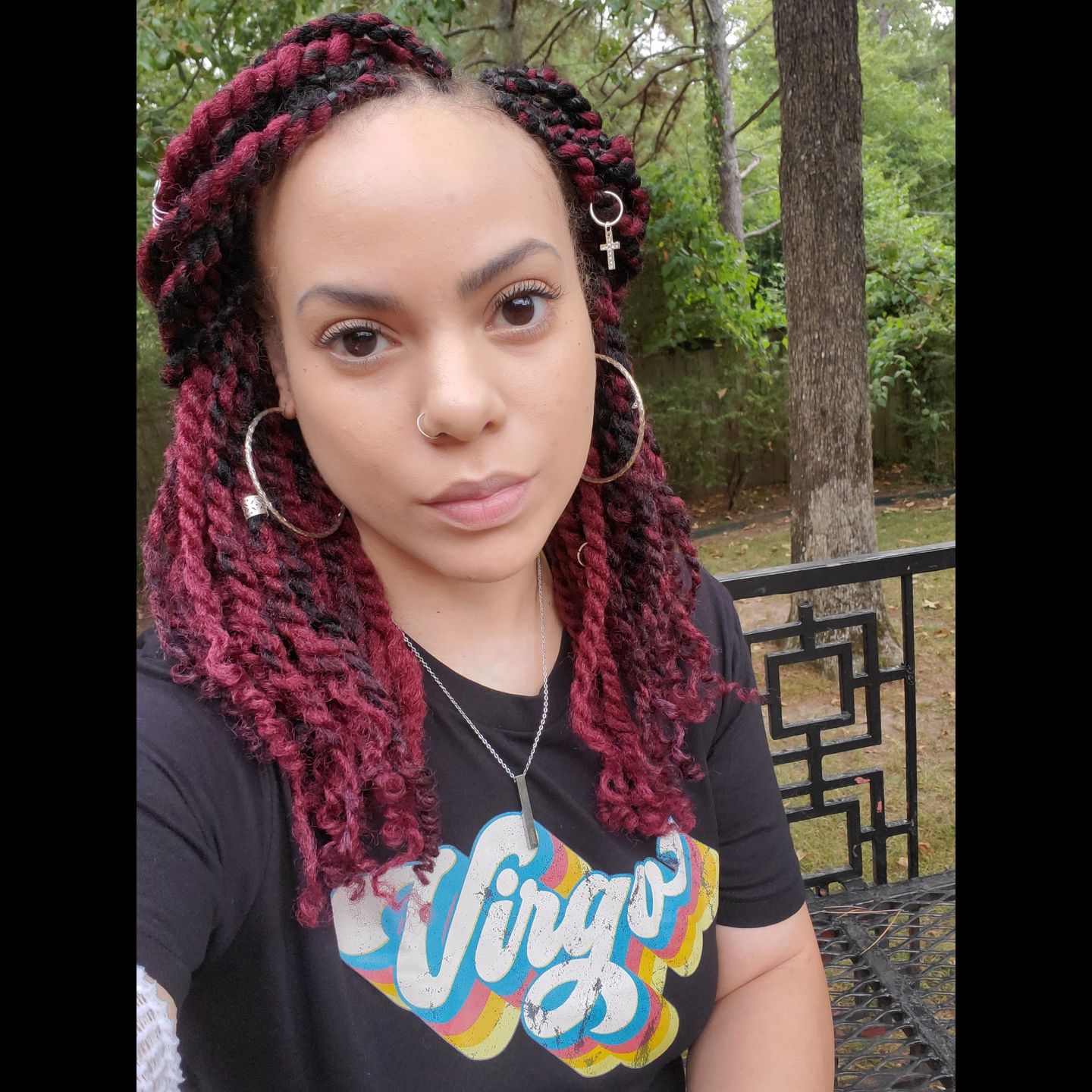 Customer photo review of Retro Distressed Virgo Zodiac Shirt
