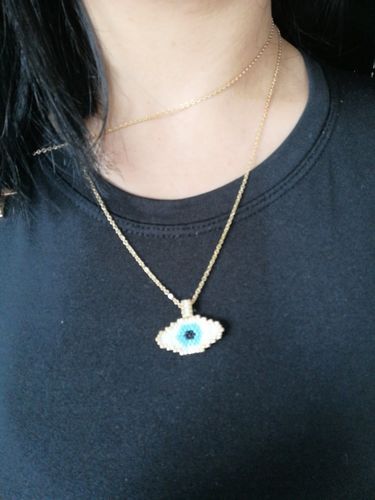 Customer photo review of Collier Mauvais Œil