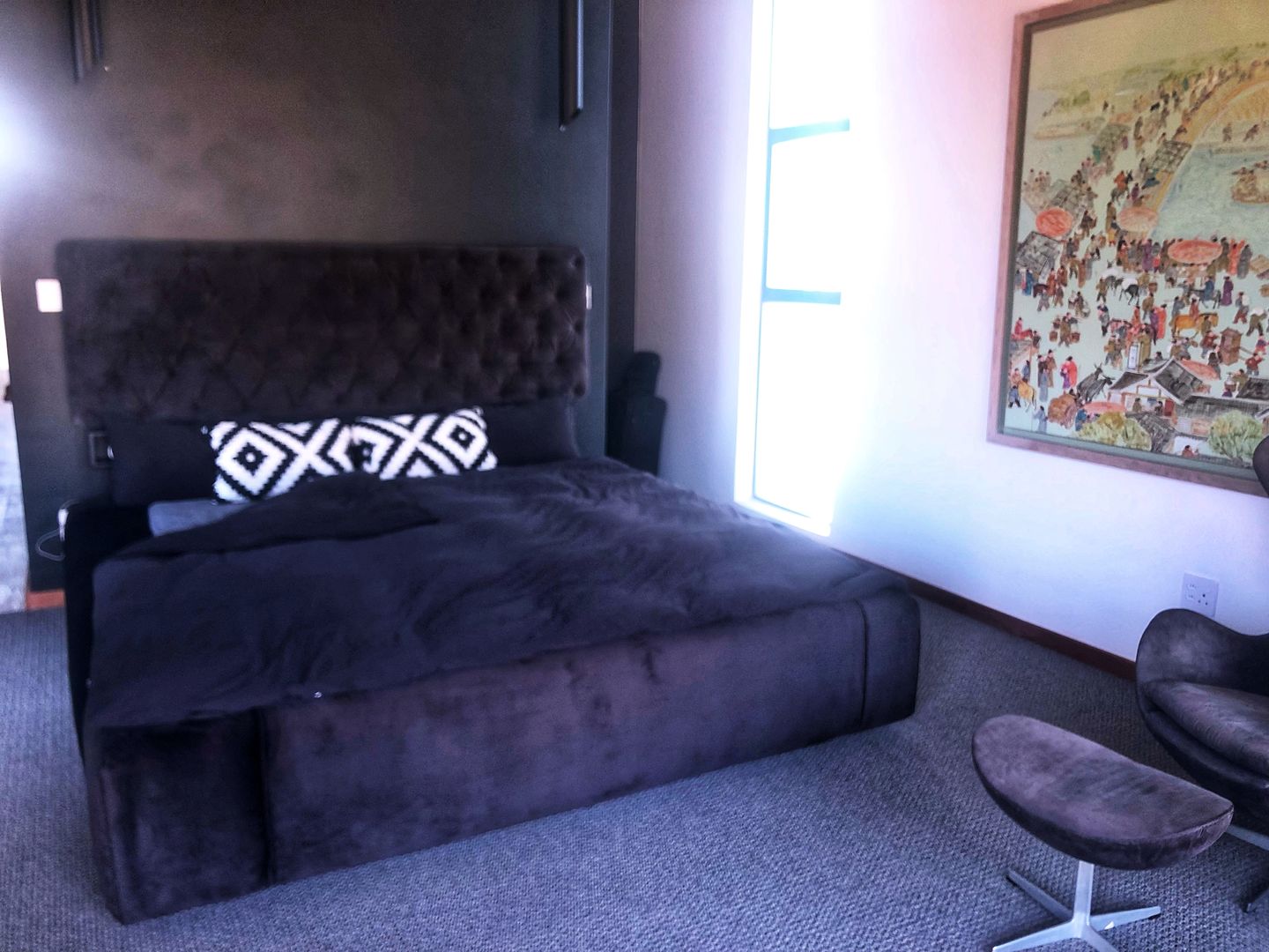 Customer photo review of Deep Charcoal Duvet Cover Set