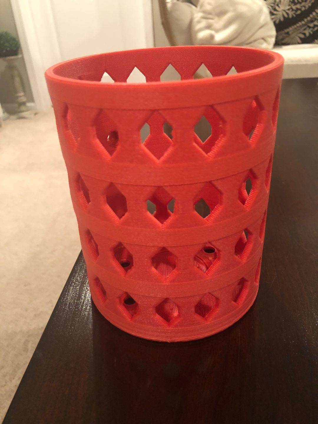 Customer photo review of Matte Red PETG Filament 1.75mm