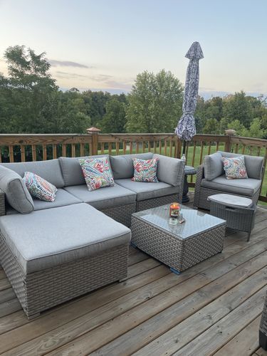 Customer photo review of Aurora 5-Piece L Shape Sectional Sofa Set