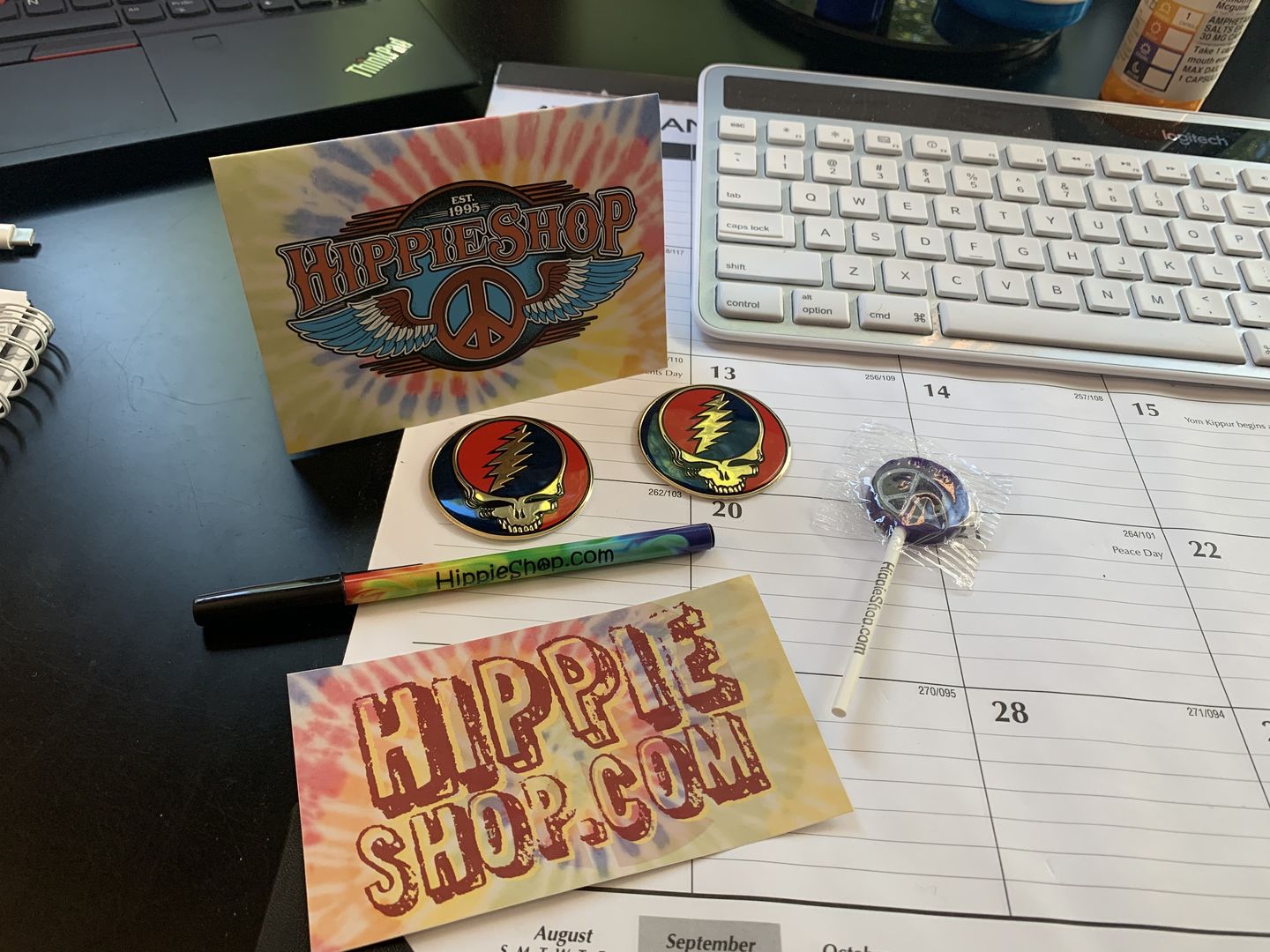 Customer photo review of Grateful Dead Metal Finish Steal Your Face Bumper Sticker
