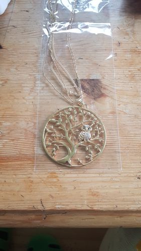 Customer photo review of Long Collier avec Pendentif "Hibou de la Sagesse"