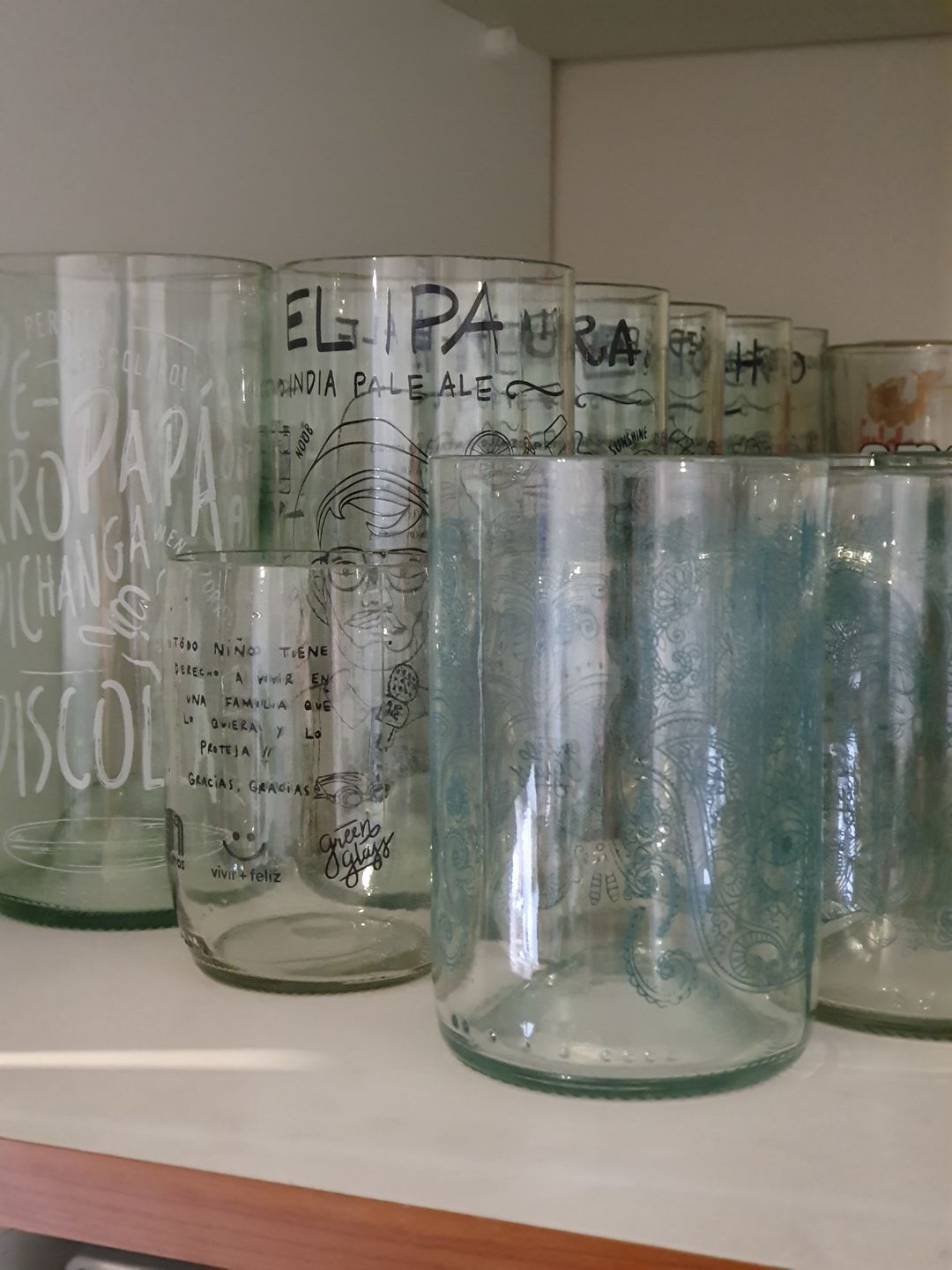Customer photo review of Om Glass Juego de 4 Vasos