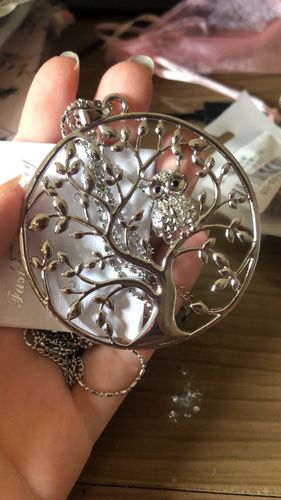 Customer photo review of Long Collier avec Pendentif "Hibou de la Sagesse"