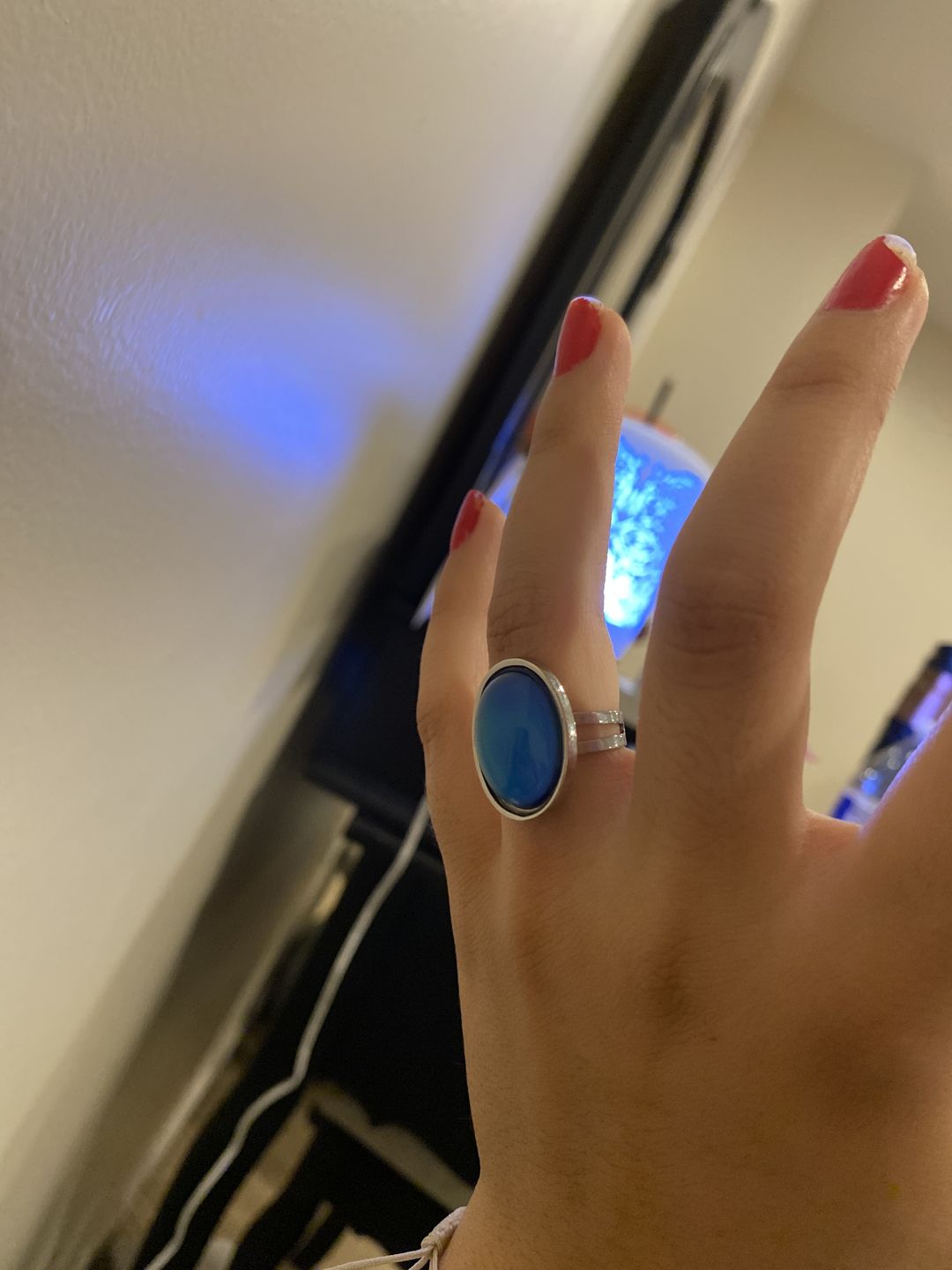 Customer photo review of Oval Mood Ring