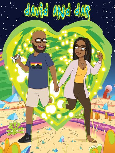 Customer photo review of 'Rick and Morty' Custom Portrait