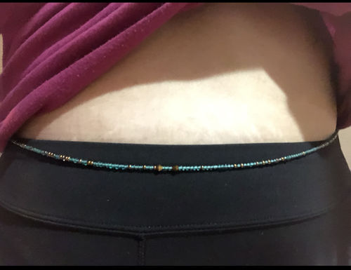 Customer photo review of Extended Length 60 Inch Free Spirit Waist Beads