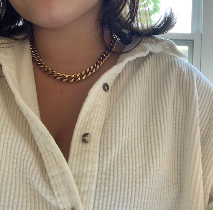 Customer photo review of 18k Cuban Necklace