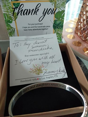 Customer photo review of Mother Daughter Bangle