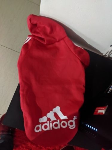 Customer photo review of Felpa "Adidog" Rossa