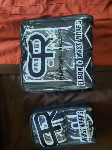 Customer photo review of Personal Record Heavy Duty Premium Elbow Wraps PR903 - Black