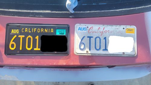 Customer photo review of 1963 CALIFORNIA LICENSE PLATE 6"x12" (156.5mm x 305mm)