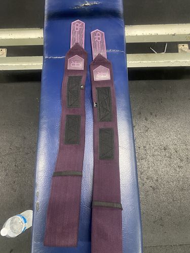 Customer photo review of Personal Record Heavy Duty Premium Elbow Wraps PR903 - Purple