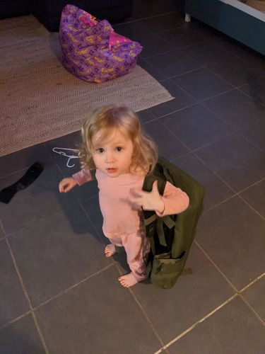 Customer photo review of Tacpac 'D-Ploy' Hunter Green Nappy Bag Set