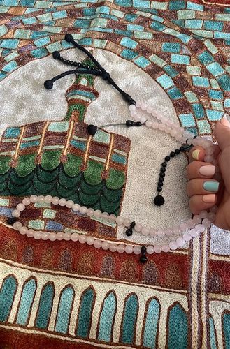 Customer photo review of Delicate Rose Quartz Gemstones - Africana Collection - The Lady - 100 Beads