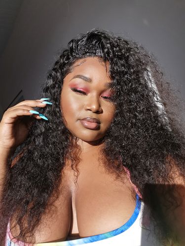 Customer photo review of Front lace 13x4"  | Deep Wave