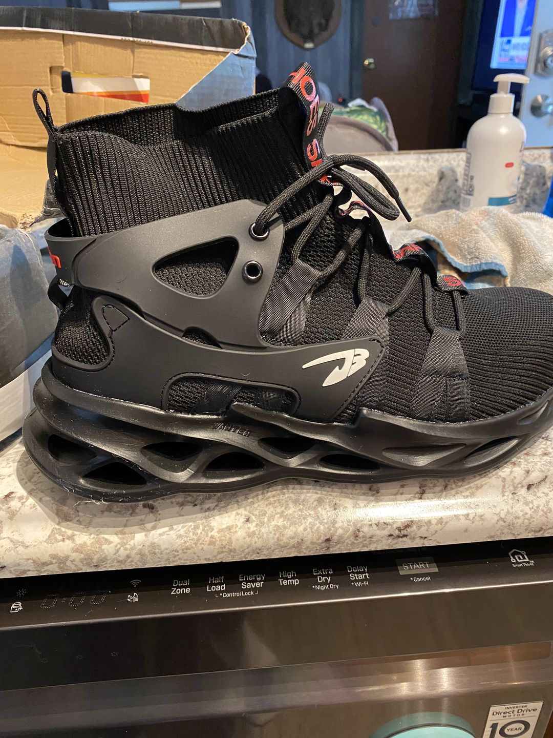 Customer photo review of Maven Lightweight Puncture Resistant Steel Toe Safety Boots