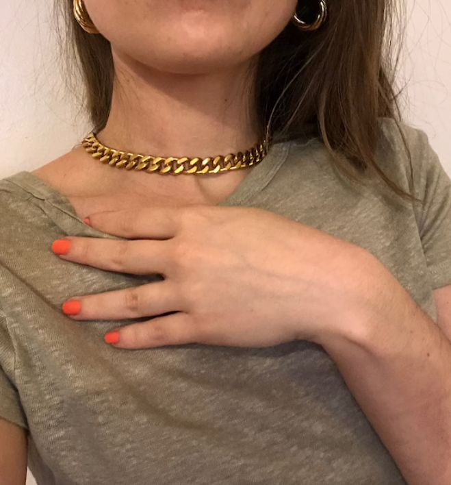 Customer photo review of 18k Cuban Necklace