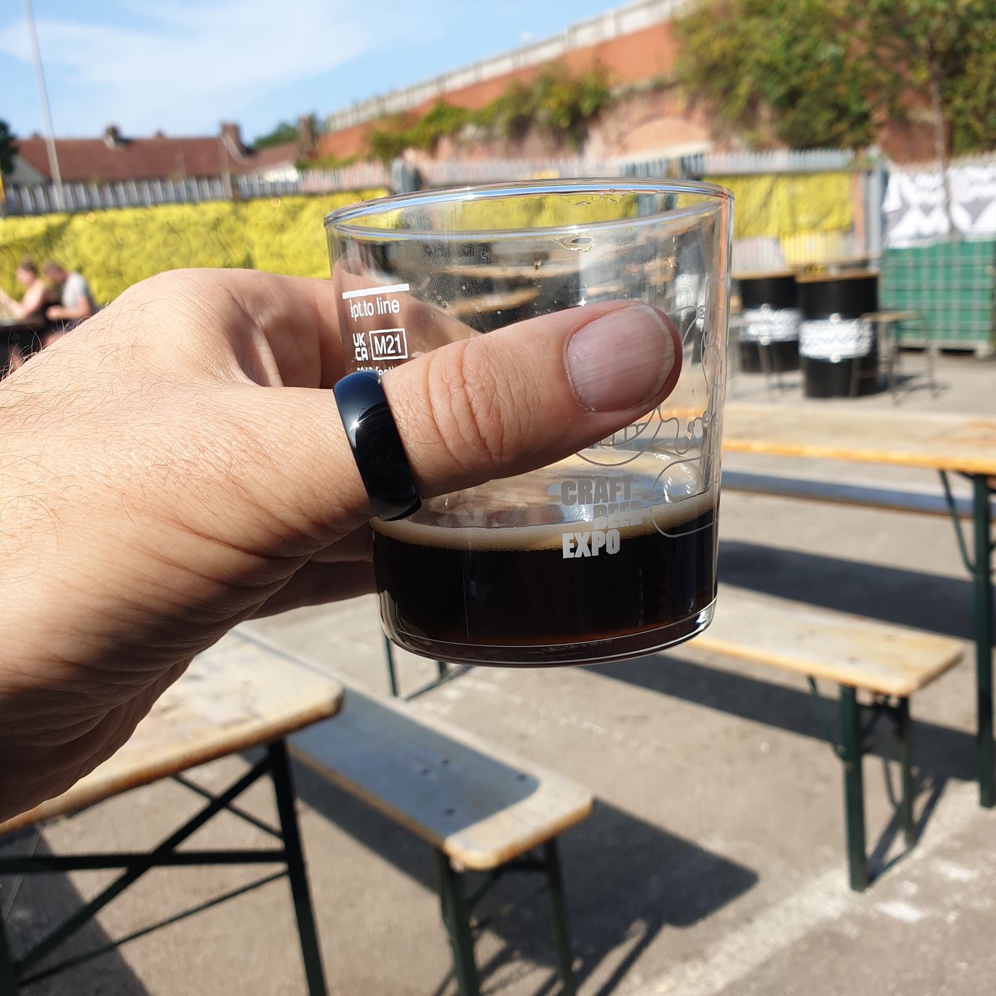 Customer photo review of Black 8mm Wonder Ring