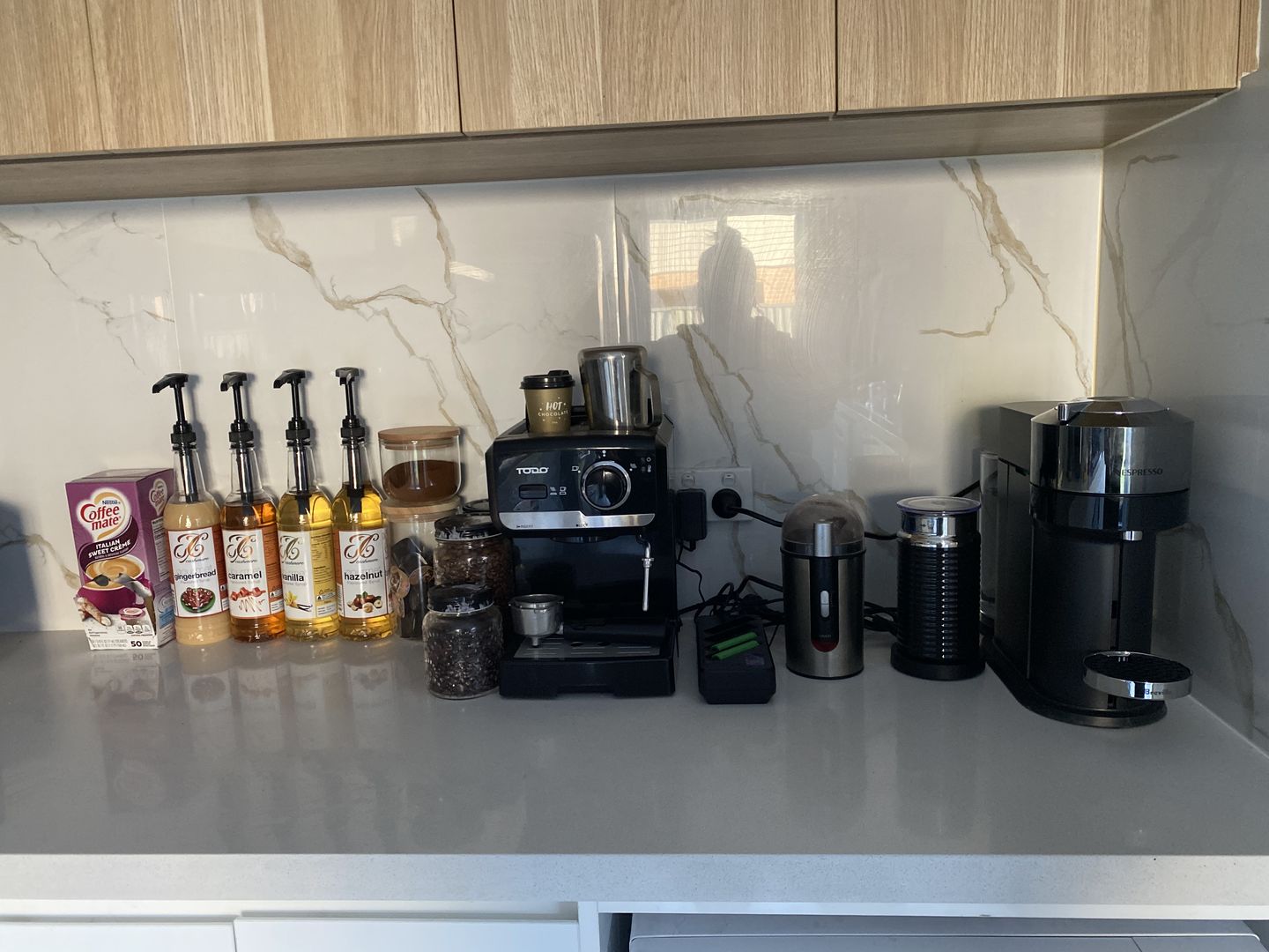 Customer photo review of Vanilla Coffee Syrup