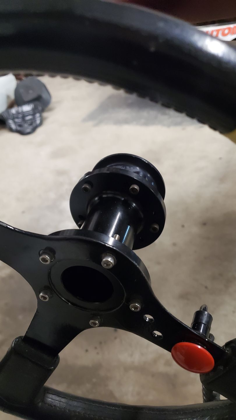 Customer photo review of Steering Column Extension 3.5" for 5 or 6 bolt Steering wheels and Quick Disconnnect