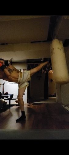 Customer photo review of HIGH BALLER MUAY THAI SHORTS