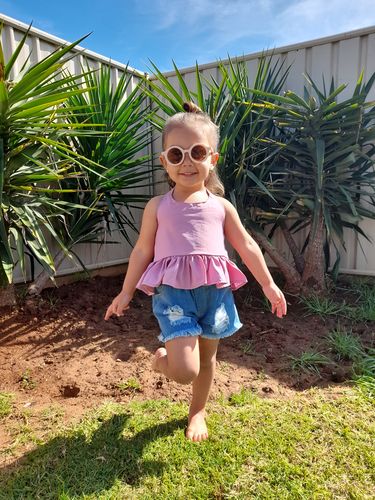 Customer photo review of Adelaide Denim Short Set