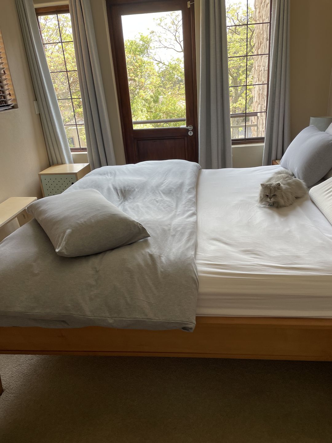 Customer photo review of Soft Grey Duvet Cover Set