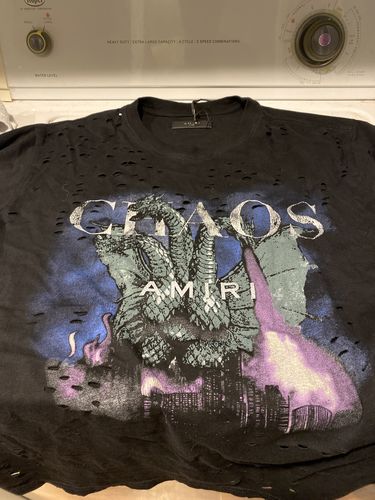 Customer photo review of AMIRI Chaos T Shirt Oversize