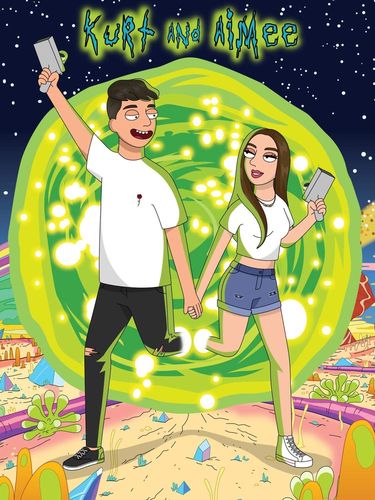 Customer photo review of 'Rick and Morty' Custom Portrait