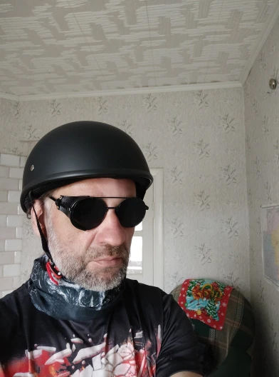 Customer photo review of Smallest & Lightest DOT Open Beanie Helmet - Matte Black