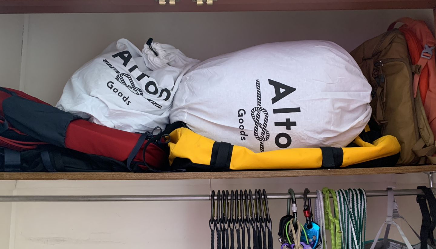 Customer photo review of Down Storage Sack