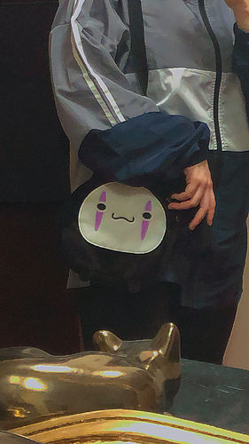Customer photo review of Kawaii Style Spirited Away No Face Crossbody Bag