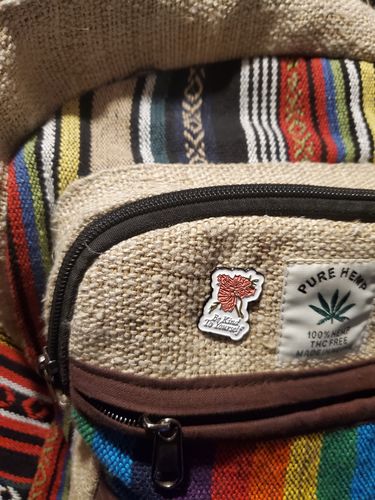 Customer photo review of Be Kind To Yourself (Flowers) -- Soft Enamel Pin