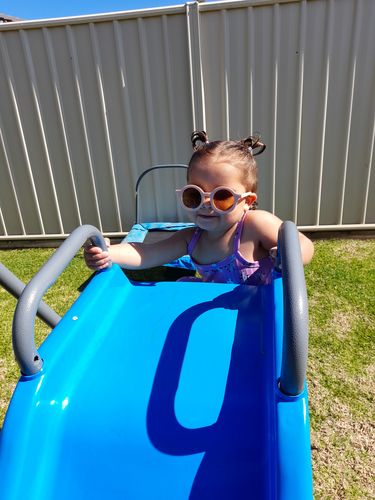 Customer photo review of Bella Sunglasses - Peach