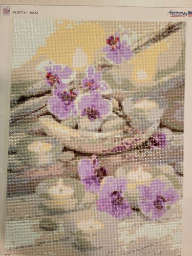 Customer photo review of American Diamond Art Flower Diamond Painting PL00716