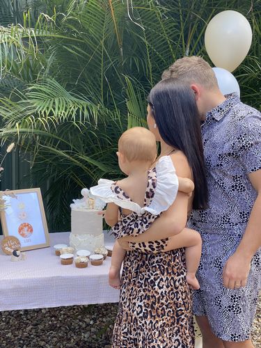 Customer photo review of Roxy Leopard Romper