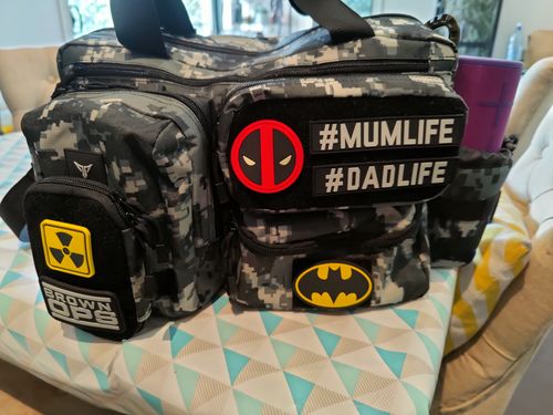 Customer photo review of Tacpac 'Recon 2.0' Digital Camo Nappy Bag Set